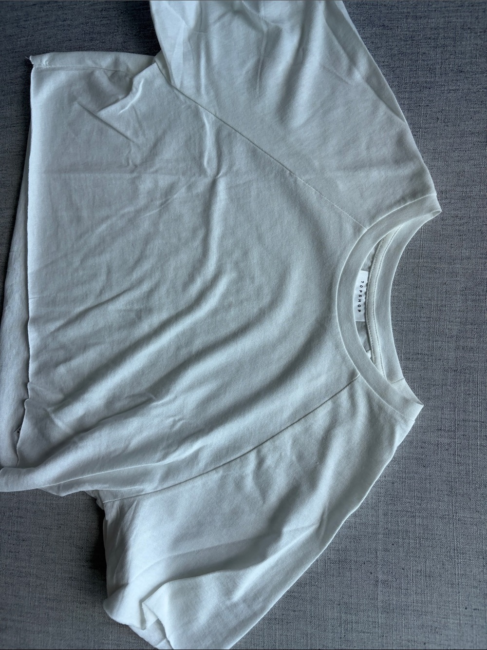 Topshop White Short Sleeve Crewneck Tee - NEW